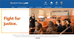 Desktop Screenshot of law.hofstra.edu