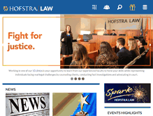 Tablet Screenshot of law.hofstra.edu